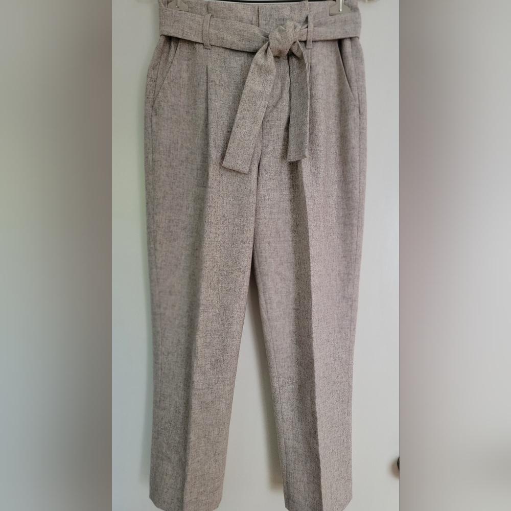 Women's Beige Linen Pant Sz 0